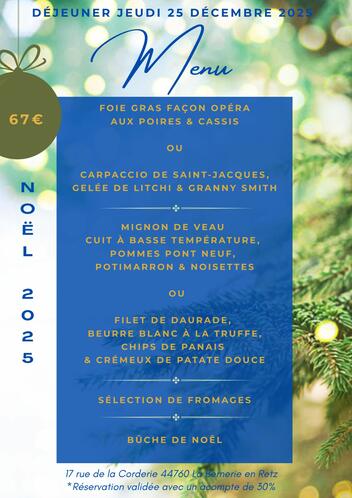 Découvrez nos menus de fêtes 2023